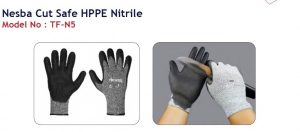 Cut safe industrial gloves